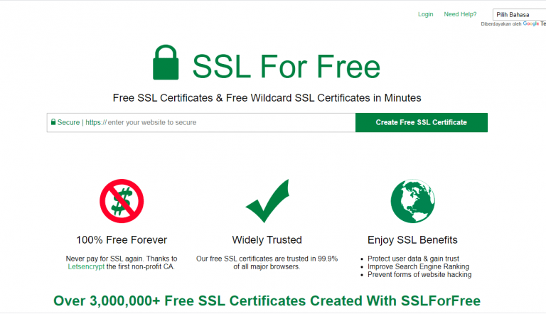 cara mendapatkan ssl gratis