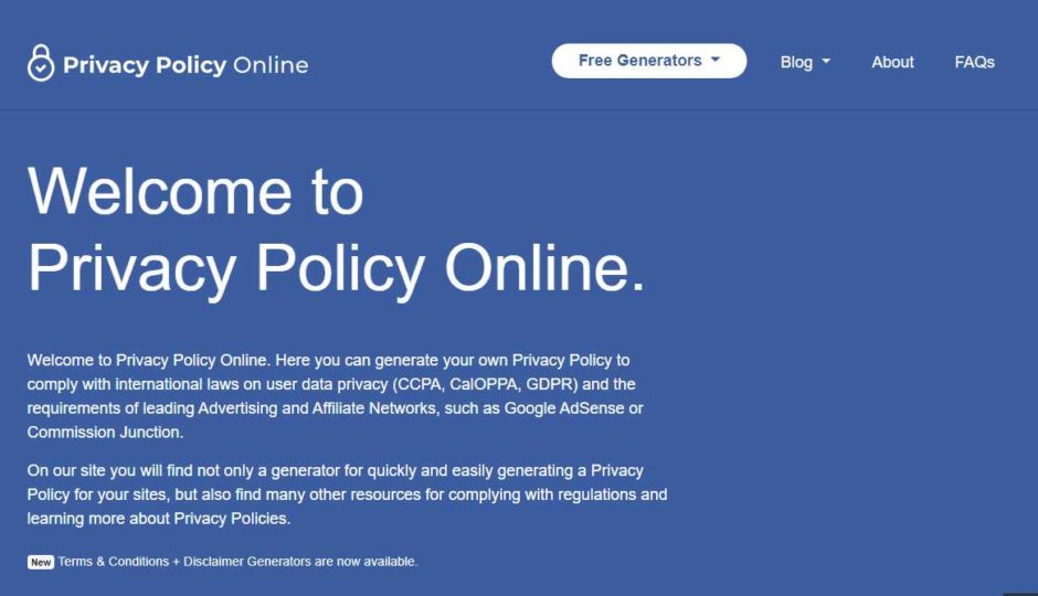 cara membuat privacy policy